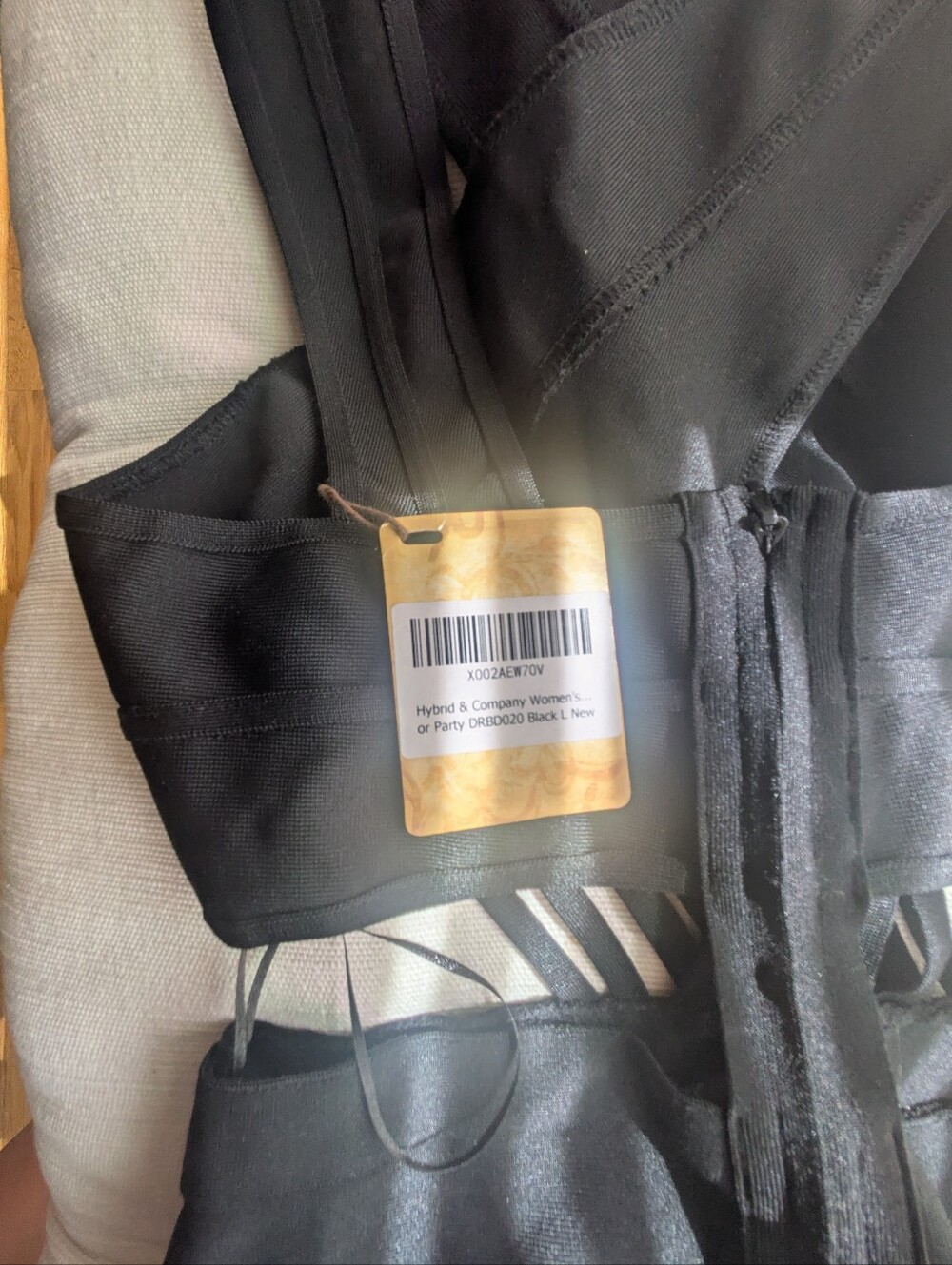 Hybrid & company Women's Spandex Black Dress